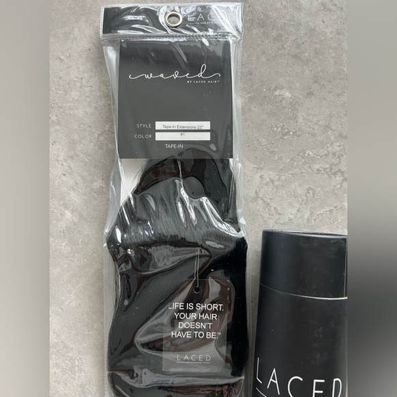 Laced Tape-In Hair Extensions 22” Color Black #1 - Picture 4 of 5